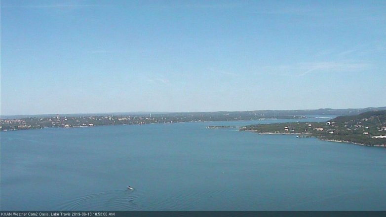 Lake Travis webcam, June 13, 2019 9:55 AM CT