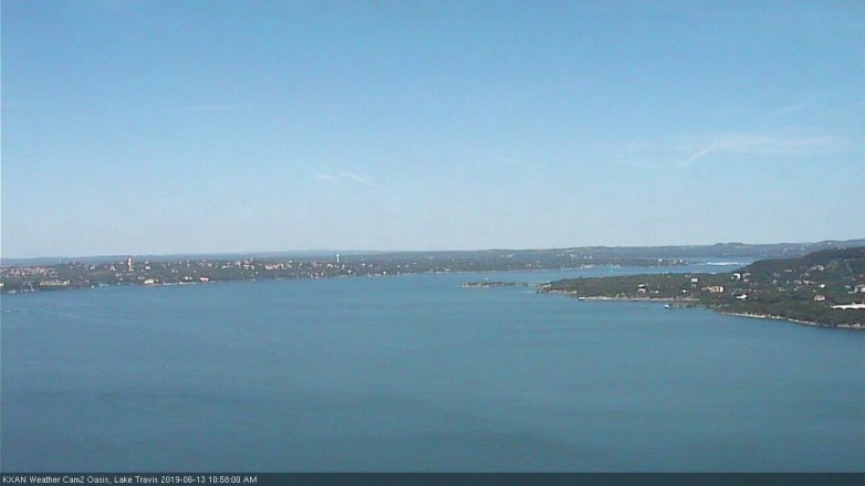 Lake Travis webcam, June 13, 2019 10:00 AM CT