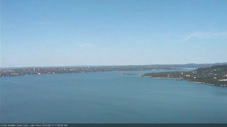 Lake Travis webcam, June 13, 2019 10:10 AM CT