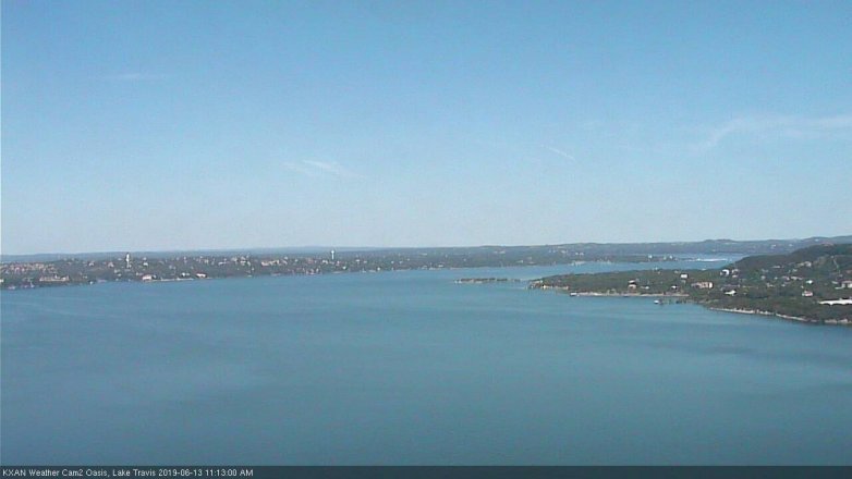 Lake Travis webcam, June 13, 2019 10:15 AM CT