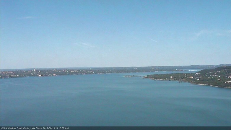 Lake Travis webcam, June 13, 2019 10:20 AM CT