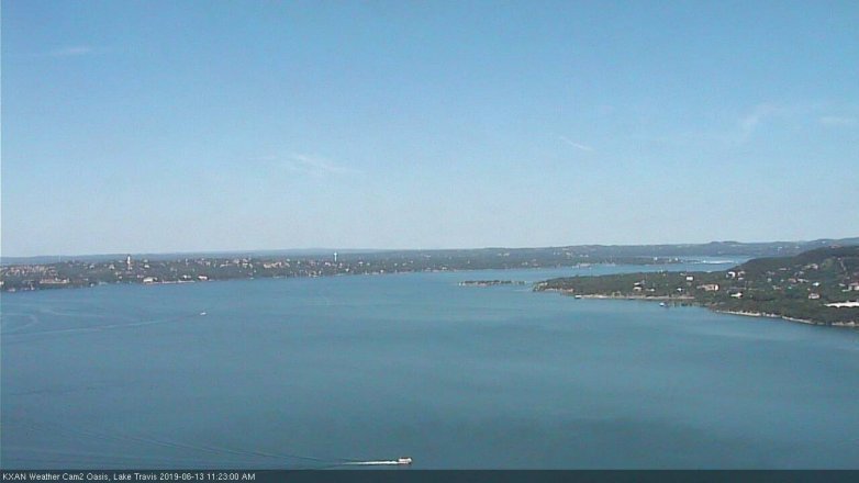 Lake Travis webcam, June 13, 2019 10:25 AM CT
