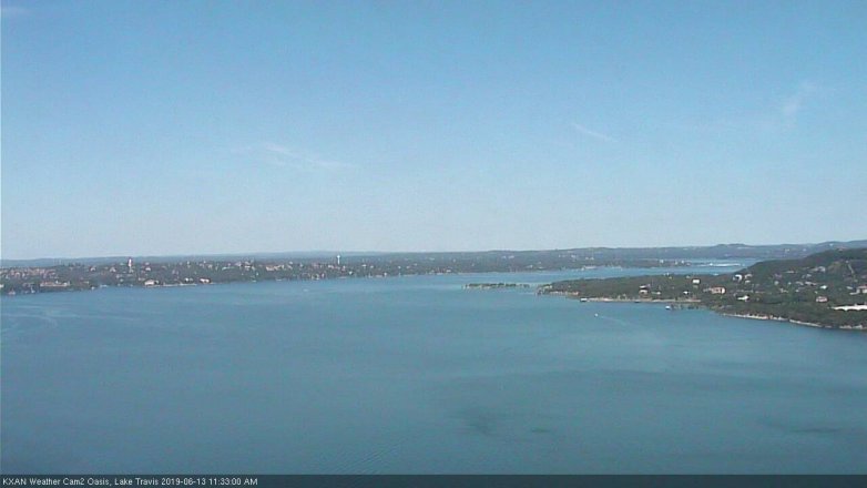 Lake Travis webcam, June 13, 2019 10:35 AM CT