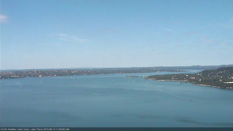 Lake Travis webcam, June 13, 2019 10:50 AM CT