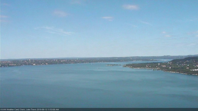 Lake Travis webcam, June 13, 2019 10:55 AM CT