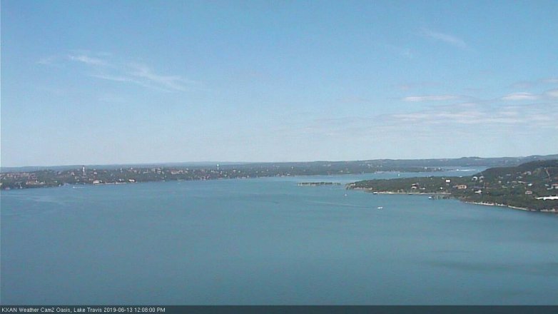 Lake Travis webcam, June 13, 2019 11:10 AM CT
