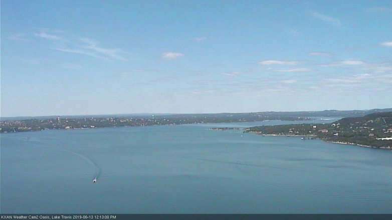 Lake Travis webcam, June 13, 2019 11:15 AM CT