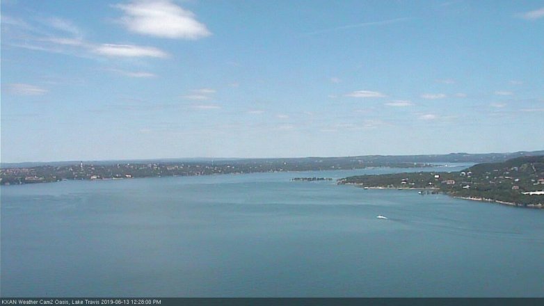 Lake Travis webcam, June 13, 2019 11:30 AM CT