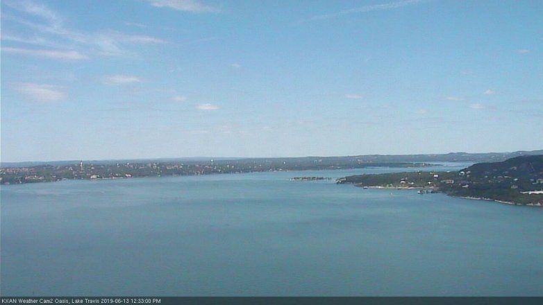 Lake Travis webcam, June 13, 2019 11:35 AM CT
