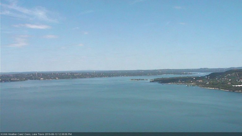 Lake Travis webcam, June 13, 2019 11:40 AM CT