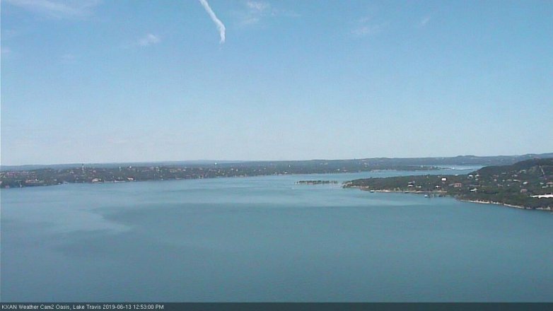 Lake Travis webcam, June 13, 2019 11:55 AM CT