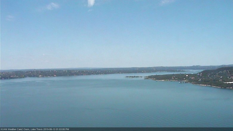 Lake Travis webcam, June 13, 2019 12:05 PM CT
