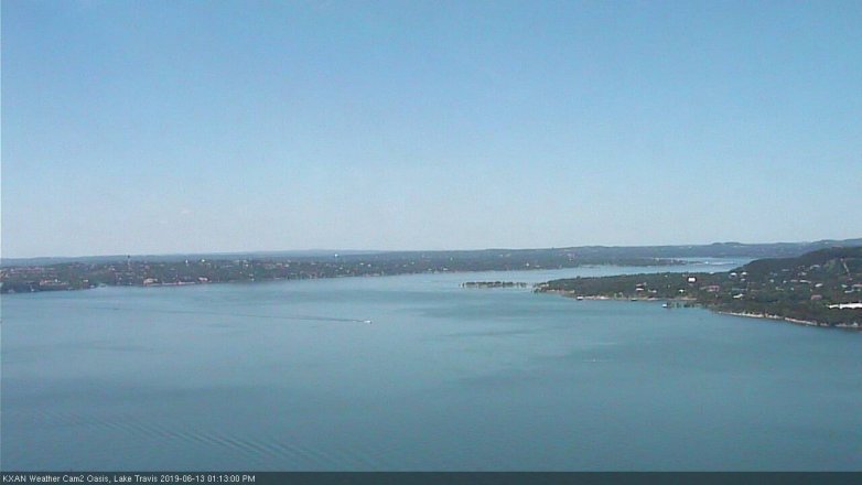 Lake Travis webcam, June 13, 2019 12:15 PM CT