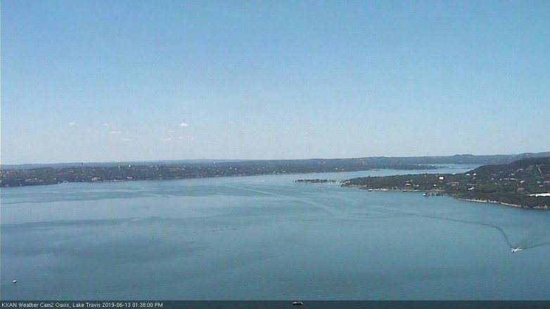 Lake Travis webcam, June 13, 2019 12:40 PM CT