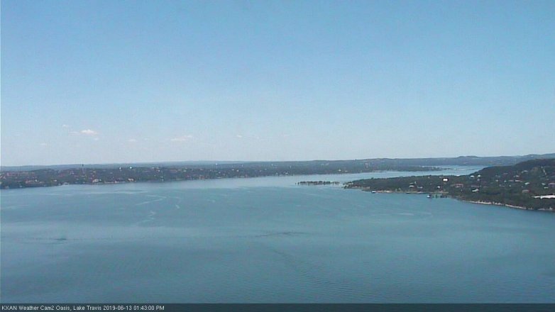 Lake Travis webcam, June 13, 2019 12:45 PM CT