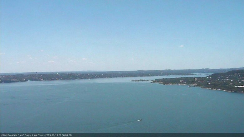 Lake Travis webcam, June 13, 2019 1:00 PM CT