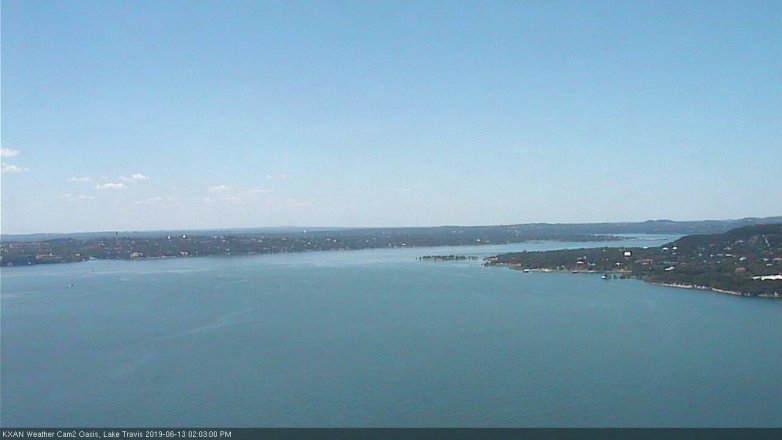 Lake Travis webcam, June 13, 2019 1:05 PM CT