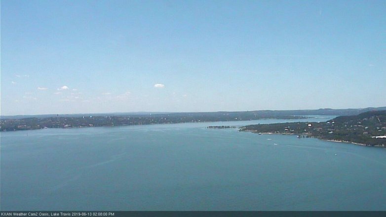 Lake Travis webcam, June 13, 2019 1:10 PM CT