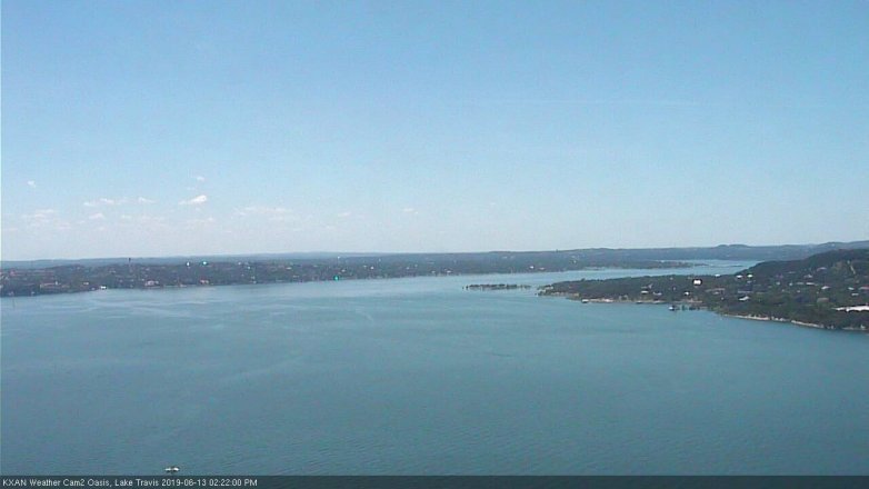 Lake Travis webcam, June 13, 2019 1:25 PM CT