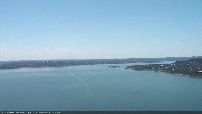 Lake Travis webcam, June 13, 2019 1:35 PM CT