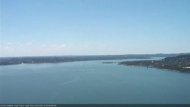 Lake Travis webcam, June 13, 2019 1:40 PM CT