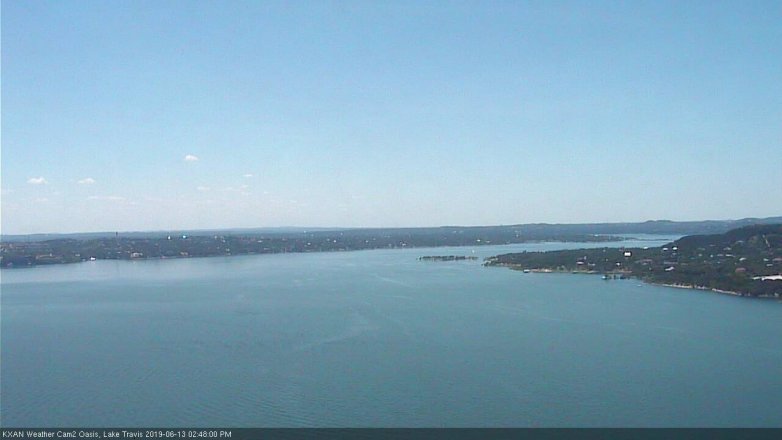 Lake Travis webcam, June 13, 2019 1:50 PM CT