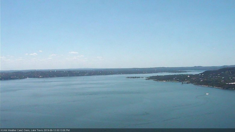 Lake Travis webcam, June 13, 2019 2:15 PM CT