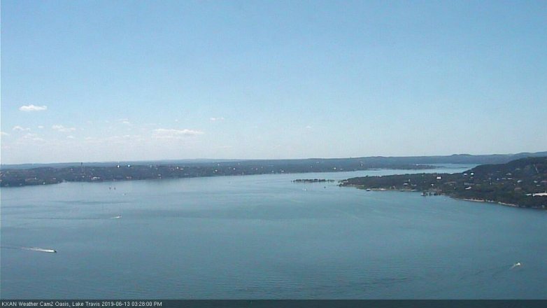 Lake Travis webcam, June 13, 2019 2:30 PM CT