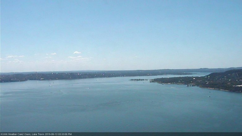 Lake Travis webcam, June 13, 2019 2:35 PM CT