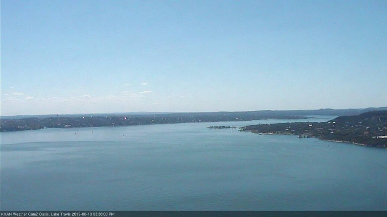 Lake Travis webcam, June 13, 2019 2:40 PM CT