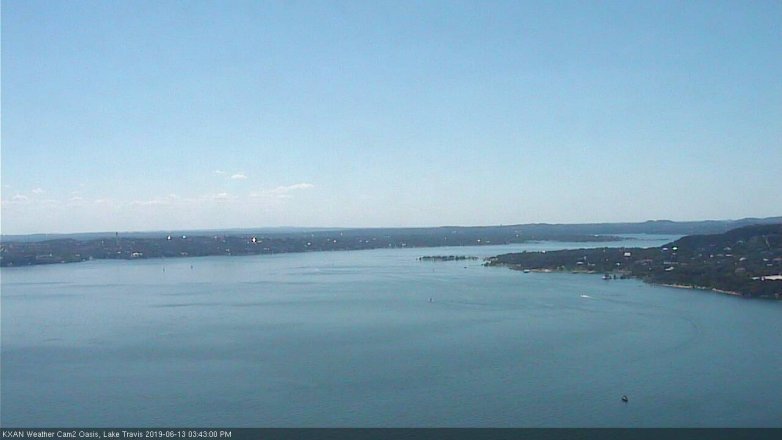 Lake Travis webcam, June 13, 2019 2:45 PM CT