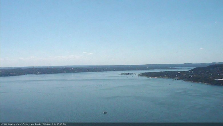Lake Travis webcam, June 13, 2019 3:05 PM CT