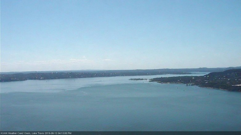 Lake Travis webcam, June 13, 2019 3:15 PM CT