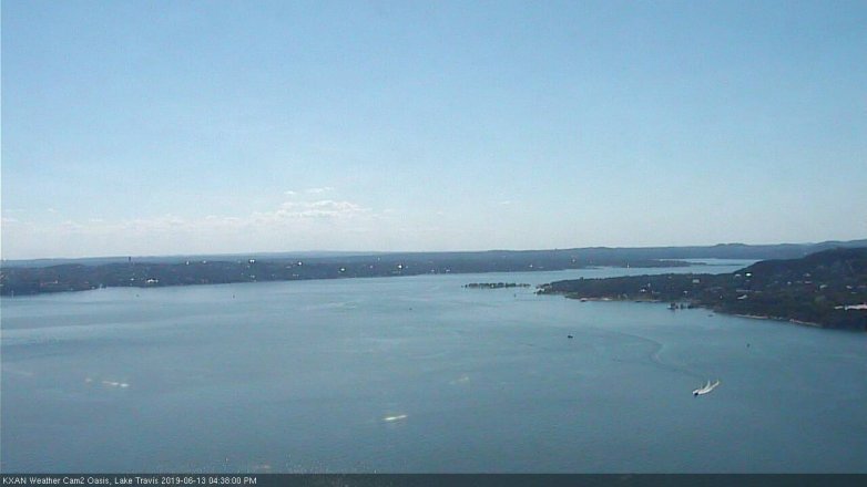 Lake Travis webcam, June 13, 2019 3:40 PM CT