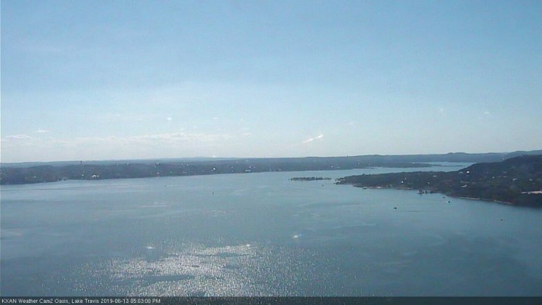Lake Travis webcam, June 13, 2019 4:05 PM CT