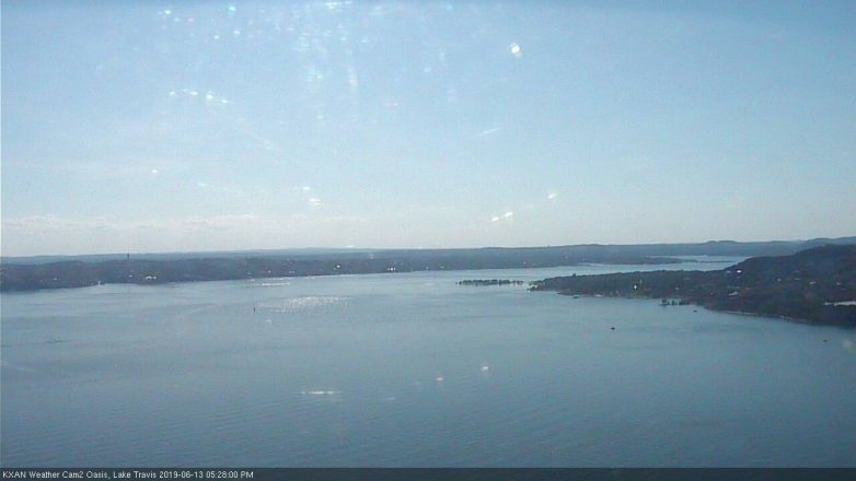 Lake Travis webcam, June 13, 2019 4:30 PM CT