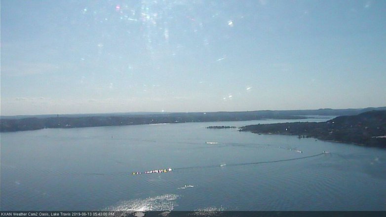 Lake Travis webcam, June 13, 2019 4:45 PM CT
