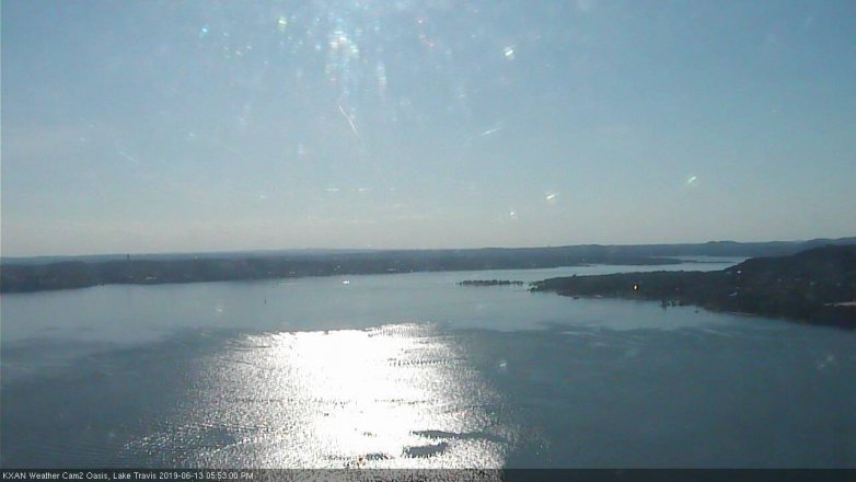 Lake Travis webcam, June 13, 2019 4:55 PM CT
