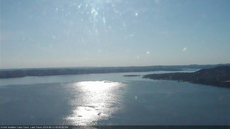 Lake Travis webcam, June 13, 2019 5:00 PM CT