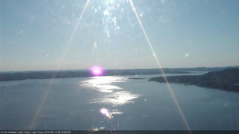 Lake Travis webcam, June 13, 2019 5:20 PM CT