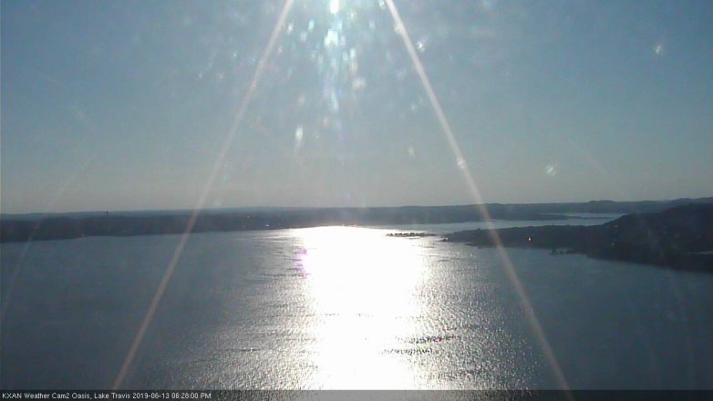 Lake Travis webcam, June 13, 2019 5:30 PM CT
