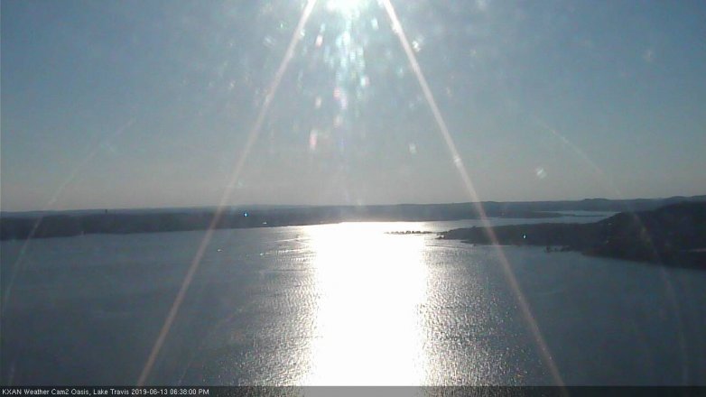 Lake Travis webcam, June 13, 2019 5:40 PM CT