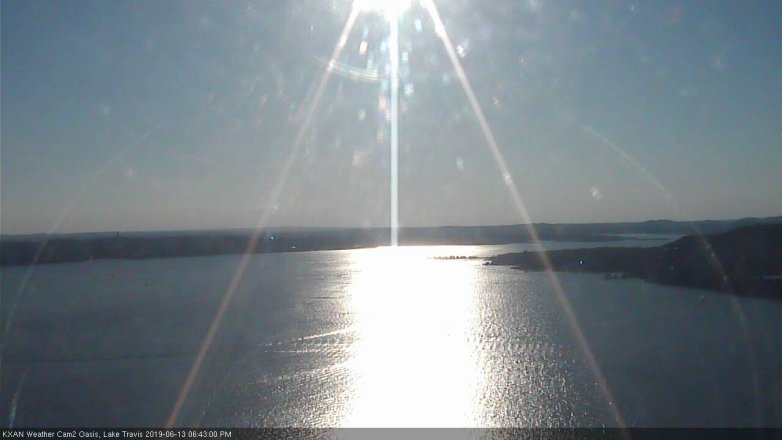 Lake Travis webcam, June 13, 2019 5:45 PM CT
