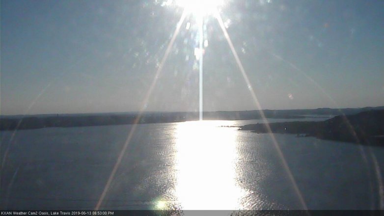 Lake Travis webcam, June 13, 2019 5:55 PM CT