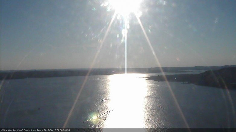 Lake Travis webcam, June 13, 2019 6:00 PM CT