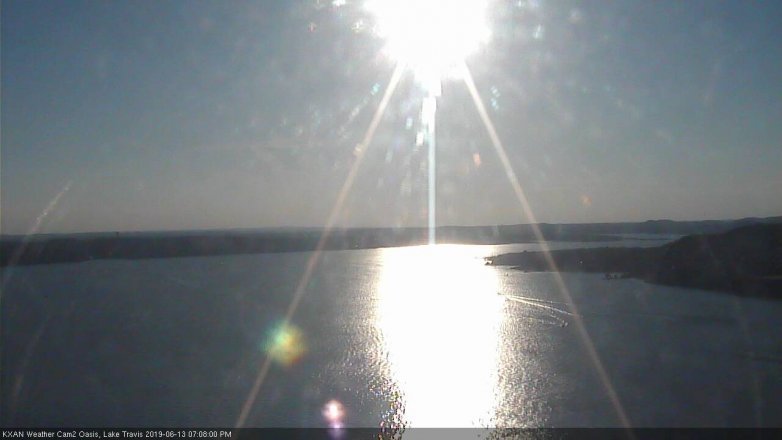 Lake Travis webcam, June 13, 2019 6:10 PM CT
