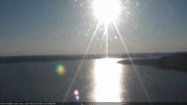 Lake Travis webcam, June 13, 2019 6:20 PM CT