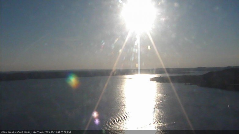 Lake Travis webcam, June 13, 2019 6:25 PM CT