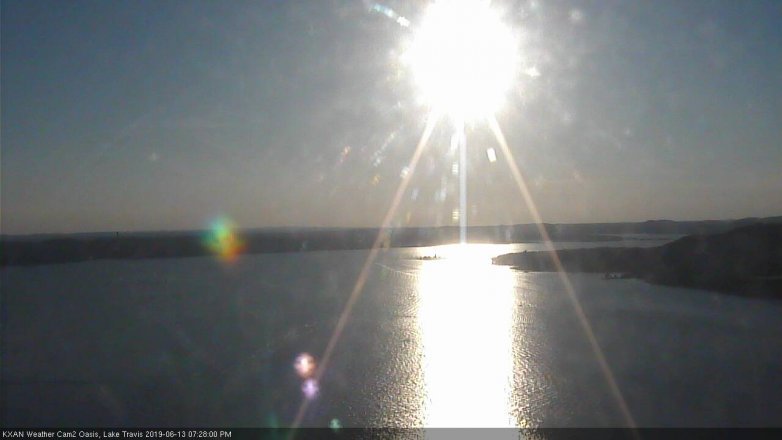 Lake Travis webcam, June 13, 2019 6:30 PM CT