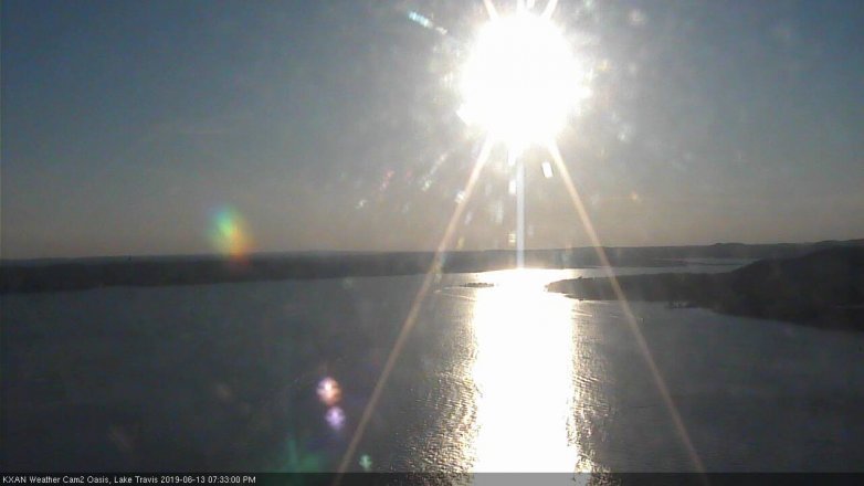 Lake Travis webcam, June 13, 2019 6:35 PM CT